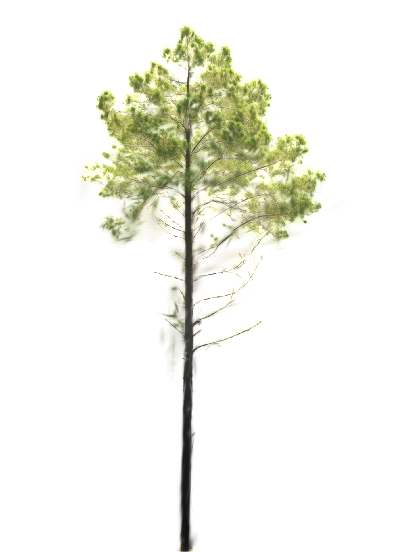 A pine with a broad, layered crown